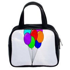 Colorful Balloons Classic Handbags (2 Sides) by Valentinaart