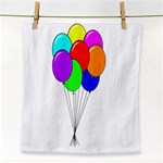 Colorful Balloons Face Towel Front