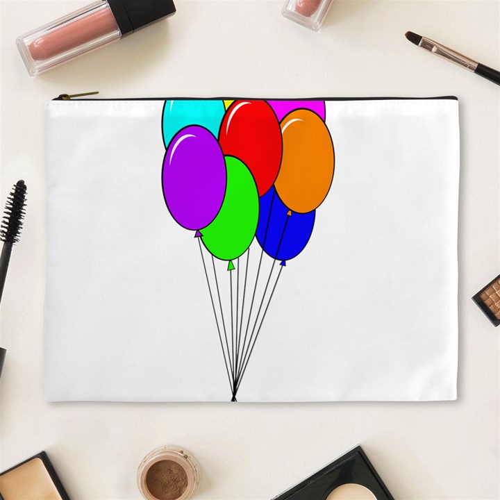 Colorful Balloons Cosmetic Bag (XL)