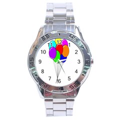 Colorful Balloons Stainless Steel Analogue Watch