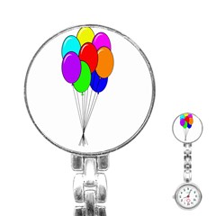 Colorful Balloons Stainless Steel Nurses Watch