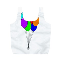 Colorful Balloons Full Print Recycle Bags (M) 