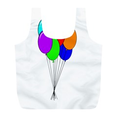 Colorful Balloons Full Print Recycle Bags (L) 