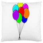 Colorful Balloons Large Flano Cushion Case (One Side) Front