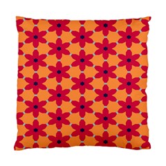 Red Flowers Pattern                                                                            	standard Cushion Case (two Sides) by LalyLauraFLM