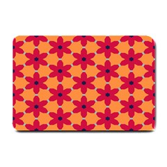 Red Flowers Pattern                                                                            			small Doormat by LalyLauraFLM