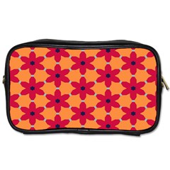 Red Flowers Pattern                                                                            			toiletries Bag (one Side) by LalyLauraFLM