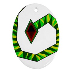 Decorative Snake Ornament (oval)  by Valentinaart