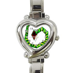 Decorative Snake Heart Italian Charm Watch by Valentinaart