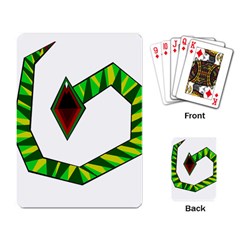 Decorative Snake Playing Card by Valentinaart