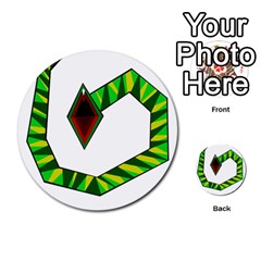 Decorative Snake Multi-purpose Cards (round)  by Valentinaart