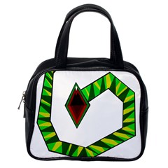 Decorative Snake Classic Handbags (one Side) by Valentinaart