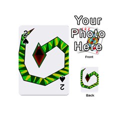 Decorative Snake Playing Cards 54 (mini)  by Valentinaart