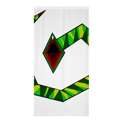 Decorative Snake Shower Curtain 36  X 72  (stall)  by Valentinaart