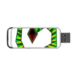 Decorative Snake Portable Usb Flash (two Sides) by Valentinaart