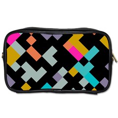 Connected Shapes                                                                             Toiletries Bag (two Sides) by LalyLauraFLM