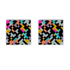 Connected Shapes                                                                             			cufflinks (square) by LalyLauraFLM