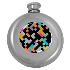 Connected Shapes                                                                             			hip Flask (5 Oz) by LalyLauraFLM