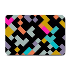 Connected Shapes                                                                             			small Doormat by LalyLauraFLM