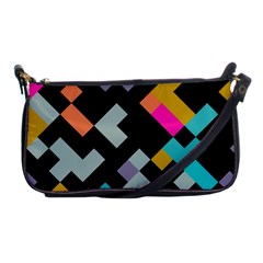 Connected Shapes                                                                             			shoulder Clutch Bag by LalyLauraFLM