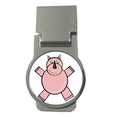 Pink Rhino Money Clips (round)  by Valentinaart