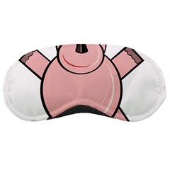 Pink Rhino Sleeping Masks by Valentinaart