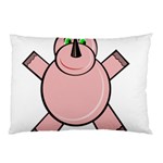 Pink Rhino Pillow Case (Two Sides) Back