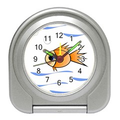 Cute Fish Travel Alarm Clocks by Valentinaart