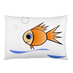 Cute Fish Pillow Case by Valentinaart