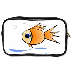 Cute Fish Toiletries Bags by Valentinaart