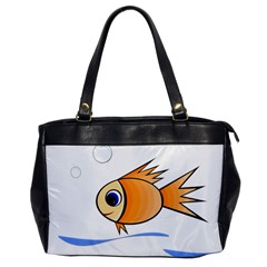 Cute Fish Office Handbags by Valentinaart