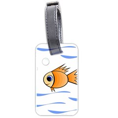 Cute Fish Luggage Tags (two Sides) by Valentinaart