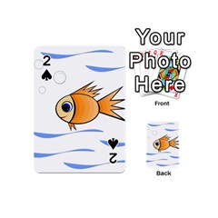 Cute Fish Playing Cards 54 (mini)  by Valentinaart