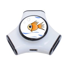 Cute Fish 3-port Usb Hub by Valentinaart