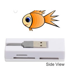 Cute Fish Memory Card Reader (stick)  by Valentinaart