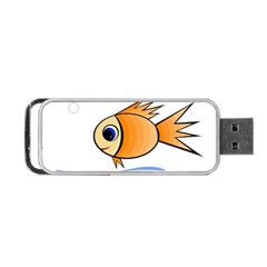 Cute Fish Portable Usb Flash (one Side) by Valentinaart