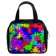 Colorful Shapes                                                                             Classic Handbag (two Sides) by LalyLauraFLM