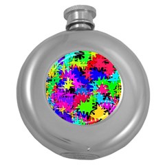 Colorful Shapes                                                                             			hip Flask (5 Oz) by LalyLauraFLM