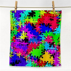 Colorful Shapes                                                                             			face Towel by LalyLauraFLM