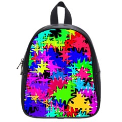 Colorful Shapes                                                                             			school Bag (small) by LalyLauraFLM