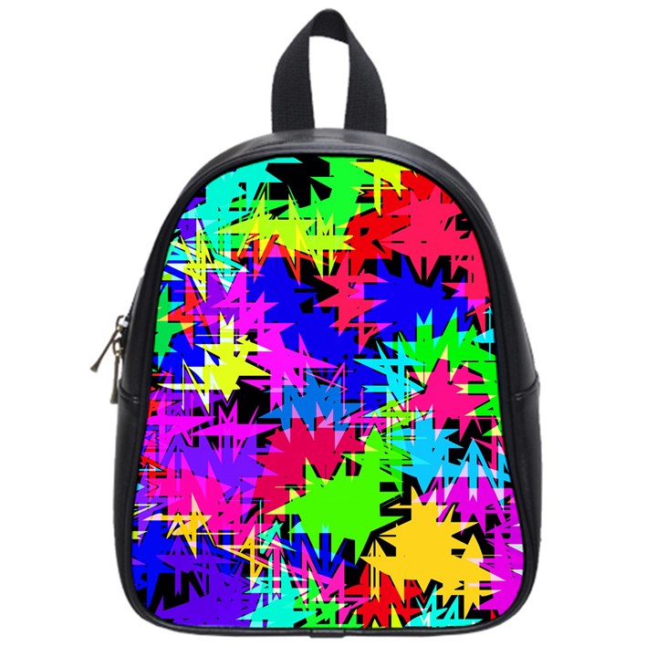 Colorful shapes                                                                             			School Bag (Small)