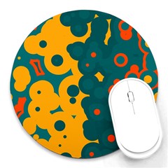 Bubbles                                                                              			round Mousepad by LalyLauraFLM