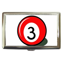 Billiard Ball Number 3 Cigarette Money Cases by Valentinaart