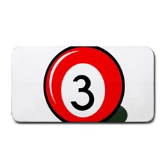 Billiard Ball Number 3 Medium Bar Mats by Valentinaart