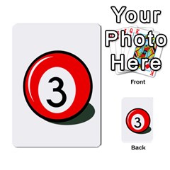 Billiard Ball Number 3 Multi-purpose Cards (rectangle)  by Valentinaart