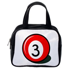 Billiard Ball Number 3 Classic Handbags (one Side) by Valentinaart