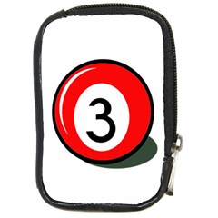 Billiard Ball Number 3 Compact Camera Cases by Valentinaart