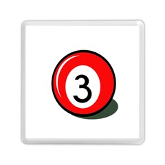 Billiard Ball Number 3 Memory Card Reader (square)  by Valentinaart