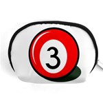 Billiard ball number 3 Accessory Pouches (Medium)  Front