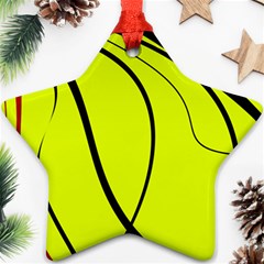 Yellow decorative design Ornament (Star) 